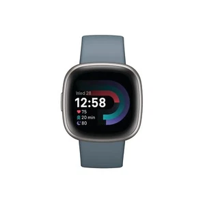 Fitbit FB523SRAGFRCJK Versa 4 Fitness Smartwatch, Blue - Photo 1 sur 4