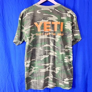 YETI Built For The Wild Mens Camo Sz Medium Hunting T Shirt Hunting Short Sleeve - Picture 1 of 10