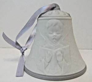 Lladro 1999 Adorno Navidad Campana Villancicos Mate Bisque Porcelana - Imagen 1 de 6