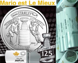 Monedas de 40 25 centavos Canadá 1892-2017 125 aniversario Rollo de envoltura especial Stanley Cup  - Imagen 1 de 4