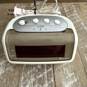 Sveglia Westclox bianca vintage - Foto 1 di 6