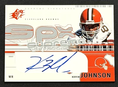 Cubierta superior SPX Supreme 2002 automático autógrafo firmado por Kevin Johnson Foto 1 de 2