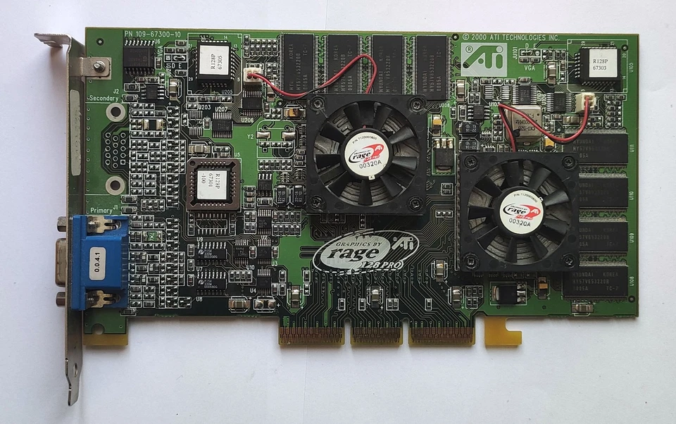 RARE! ATi Rage Fury MAXX 64MB AGP VGA Card - Test OK! 071 - Image 1 of 4