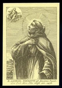 santino-holy card B.GABRIELE FERRETTI DA ANCONA - Bild 1 von 1