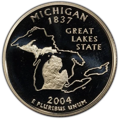 2004-S Clad Proof Michigan Statehood Quarter 25C - Image 1 of 2