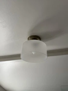 John Lewis Rodos Semi Flush Ceiling Light, Antique Brass RRP £75.00 - Picture 1 of 4