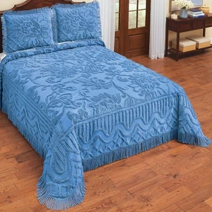 Vintage-Style Melanie Cotton Chenille Bedspread - Picture 1 of 10