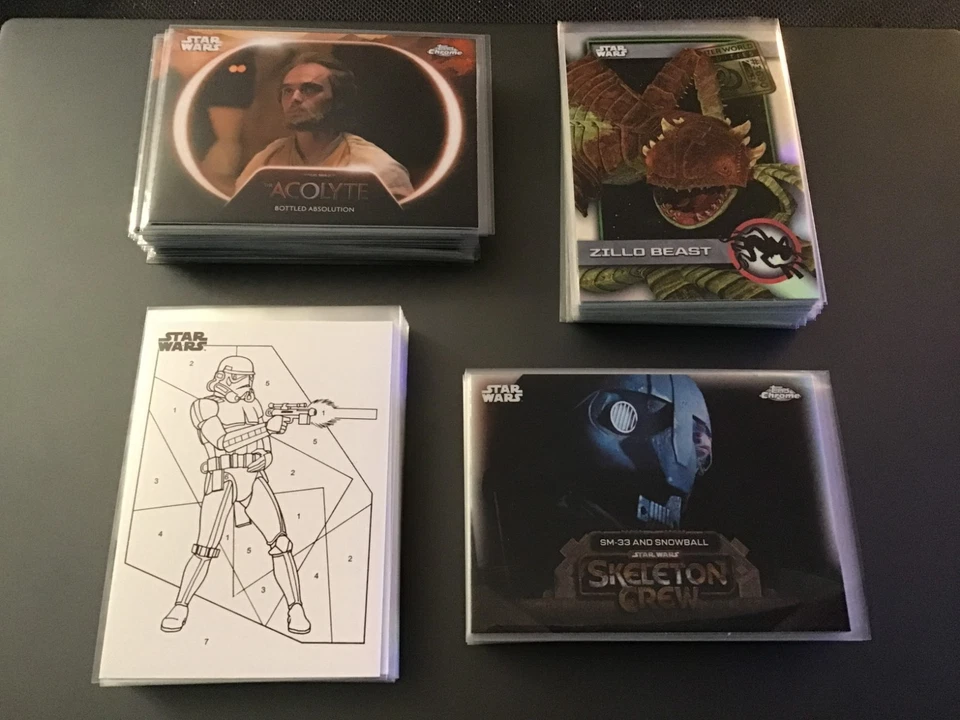2025 Topps Chrome Star Wars INSERTOS elige una tarjeta termina tu conjunto Foto 1 de 1