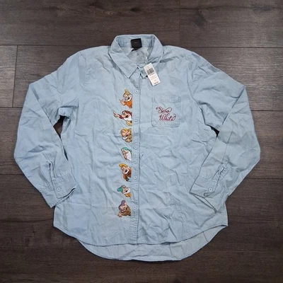 Disney Blancanieves y los siete enanitos Denim Mujer’s Grande Abotonable Boxlunch Foto 1 de 4