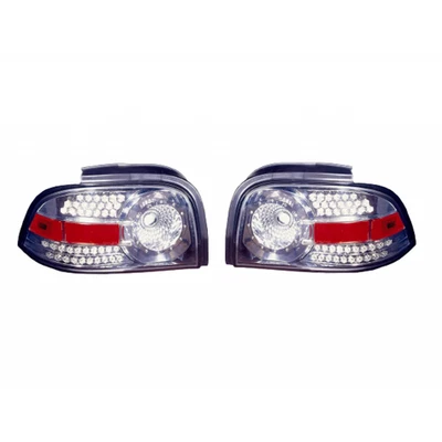 FO2811175 Compatível com 1996 1997 1998 Ford Mustang LED Lanterna Traseira Par Gunmetal - Imagem 1 de 4