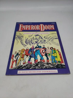 [1987] EMPEROR DOOM Marvel Graphic Novel The Avengers  (TPB, Michelinie/Hall) - Image 1 of 4