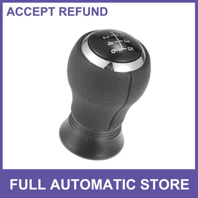 6 Speed Manual Gear Shift Knob Single Custom for Toyota Yaris 2005-2010 Leather - Imagem 1 de 4