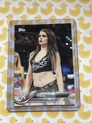 PAIGE #71 2018 Topps WWE diva lucha libre Saraya lucha con mi familia Foto 1 de 2