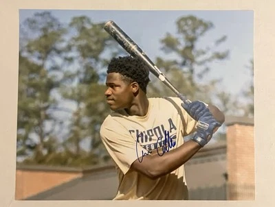 Cam Collier AUTO SIGNED 8x10 Photo Cincinnati Reds Prospect GTP - Image 1 of 2