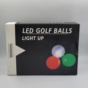 NEW THIODOON Glow in The Dark Golf Balls, Light up Led Golf Balls Night 6 Pack - Picture 1 of 6