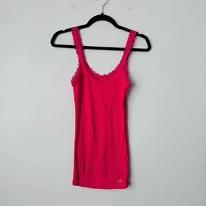 Hollister Pink Lace Trap Tank Top Women’s Size Small - Picture 1 of 8