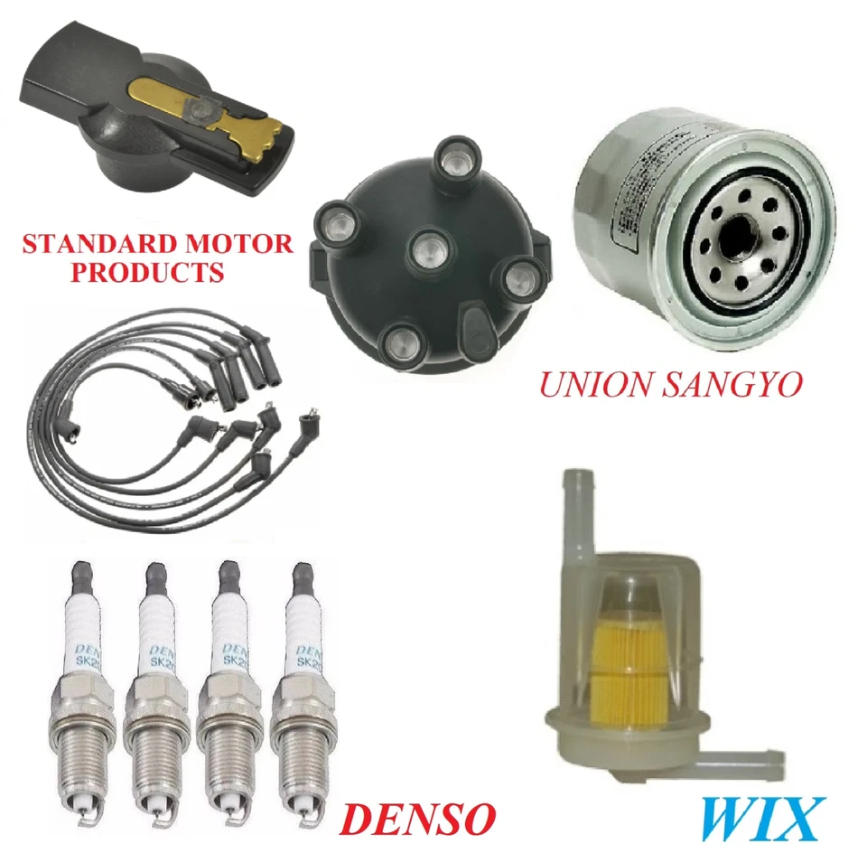 Kit de afinación filtros tapa rotor cables enchufes para Dodge Raider L4 2,6 L; 2 BBL 1988-1989 Foto 1 de 1