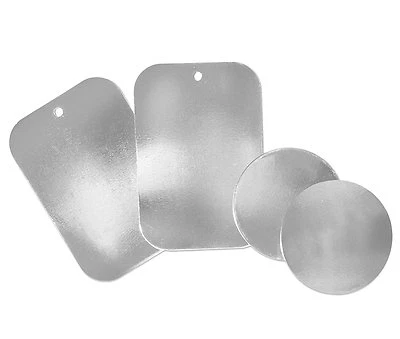 Adhesivo de placa de metal de montaje WIzGear para montaje magnético sin base paquete X4 plateado Foto 1 de 3