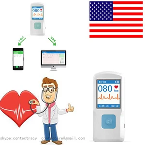 US seller Portable Handheld Single Channel ECG / EKG Machine CE Certified PM10 - Picture 1 of 12