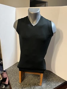 Nike Golf Tour Performance Women’s Sleeveless V Neck Shirt S Black Poly Blend - Picture 1 of 14