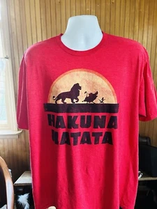 The Lion King T Shirt XXL Hakuna Matata 90s Disney Classic Excellent Condition - Picture 1 of 3