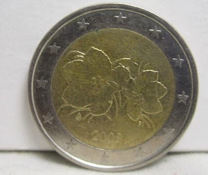 Rare 2008 2 Euro Coin Finland Which Has The FI not M Uncertified. - Bild 1 von 2