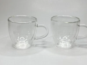 Rare! Netflix Espresso Coffee Mug/ Cup With Handle Eparé Clear Double Glass - Picture 1 of 17