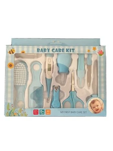 10 PCS BABY HEALTH CARE KIT Nose Cleaner Nails Clipper Tweezers Thermometer - Picture 1 of 2