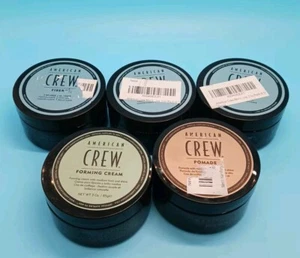 Mixed Lot Of 5 American Crew Forming Cream/fiber/pomade 3oz New - Picture 1 of 8