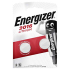 Lot of 2 CR2016 Button Batteries, Lithium 3v - Energizer