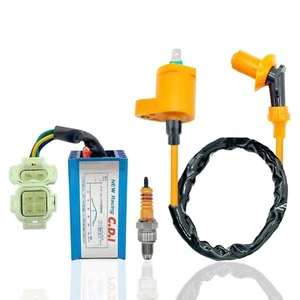 Ice Bear Rocket PMZ50-4JGY6-50cc High Performance CDI Box,Coil,Spark Plug set - Picture 1 of 4