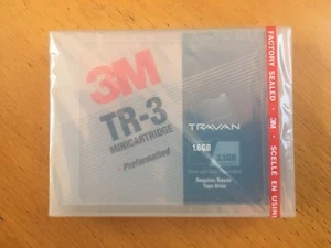 NEW 3M DATA Tape Media Cartridge Travan 3.2Gb TR-3 MINICARTRIDGE (old stock) - Photo 1/1