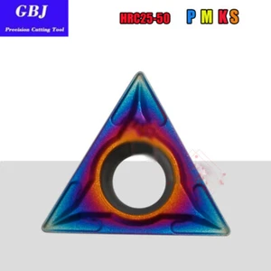 10pcs HRC50 TCMT 16T304 16T308 GBJ8010 indexable carbide inserts （Nano blue） - Picture 1 of 4