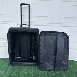 Tumi 24” Upright 2 Wheeled Ballistic Suitcase Luggage Rolling Travel Bad Zipper - Picture 1 of 24