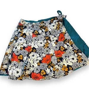 Hippie Bohemian Wenderock Einheitsgröße Blumen bunt Wickel Bindeband Taille - Bild 1 von 4
