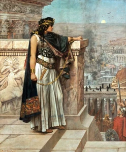 Zenobias last look on Palmyra by Herbert Schmalz 60cm x 49.7cm Art Paper Print - Foto 1 di 1