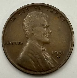 1931-D Lincoln Wheat Penny Cent G/VG/F X-384 - Picture 1 of 3