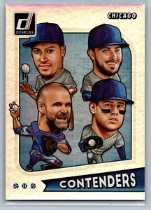 2020 Donruss #CHI-16 Baez /Bryant / Ross / Rizzo Contenders - Picture 1 of 2