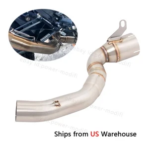 Exhaust Muffler Mid Link Pipe Connect 51MM Tips Modified For Duke 200 2020-2023 - Picture 1 of 9
