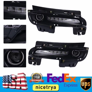 For Jeep Grand Cherokee SRT8 2012 -16 Pair Right & Lefty Side Fog Lights DRL - Picture 1 of 19
