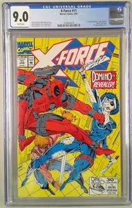 X-FORCE 11 (1991) CGC 9.0 1ST APPEARANCE DOMINO (SLAB GRADE) - Picture 1 of 1