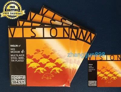 Full Set Thomastik Vision VI100 Violin Strings Size 4/4 Medium Made in Austria - Image 1 of 2