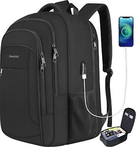 Oxford Anti-theft Laptop Backpack Travel Business Shool Book Bag with USB Port