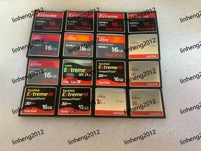 16PCS   SanDisk  16GB  CF Memory CARD compact flash card - Image 1 of 2