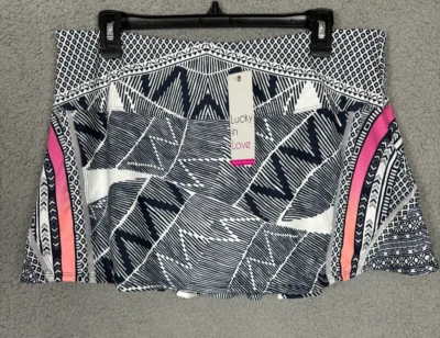 Pantalón corto plisado de golf/tenis Lucky In Love Vaportex XL multicolor para mujer nuevo con etiquetas. Foto 1 de 4