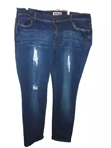 WAM What About Me Denim Blue Jeans Destroyed bestickt Perlen Taschen 24W - Bild 1 von 7