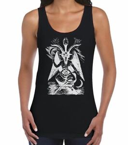 Goat Of Mendes Baphomet Pagan Women's Vest Tank Top - Pagan Satanic T-Shirt