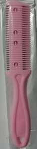 Pink Hair Shaping Razor Comb Great for thinning, layering & shaping hair - Picture 1 of 6