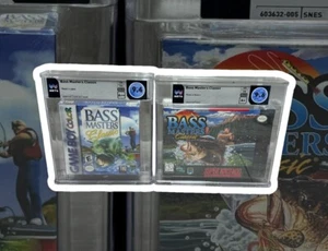 Bass Masters Classic Fishing SUPER NINTENDO SNES NES Game Boy Color WATA VGA CGC - Picture 1 of 16