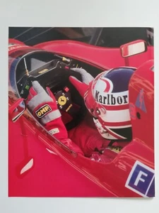 Clipping Ritaglio Illustrazione 1990 NIGEL MANSELL su FERRARI 641 F1 - F1-90 - Imagen 1 de 1